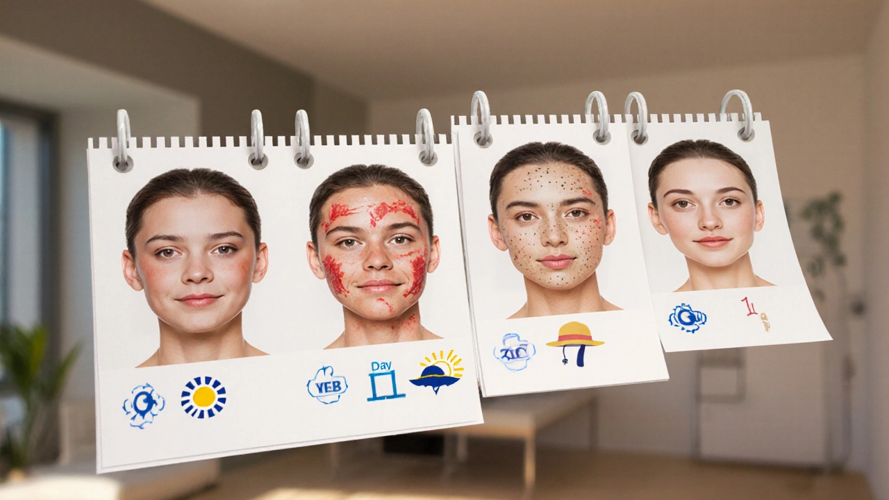 Поэтапное заживление кожи после лазерной шлифовки от дня 1 до дня 21