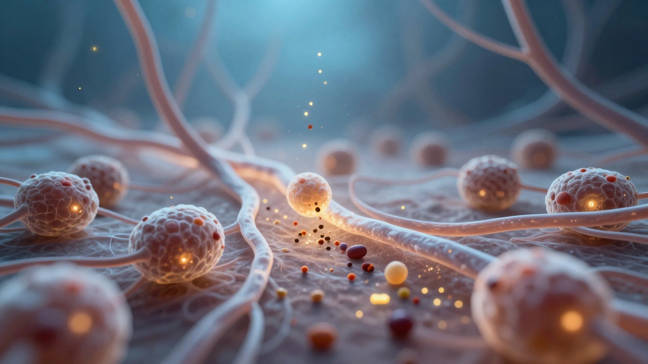 Микроскопические клетки удаляют пигментные фрагменты из кожи, светящиеся частицы в лимфатических путях.