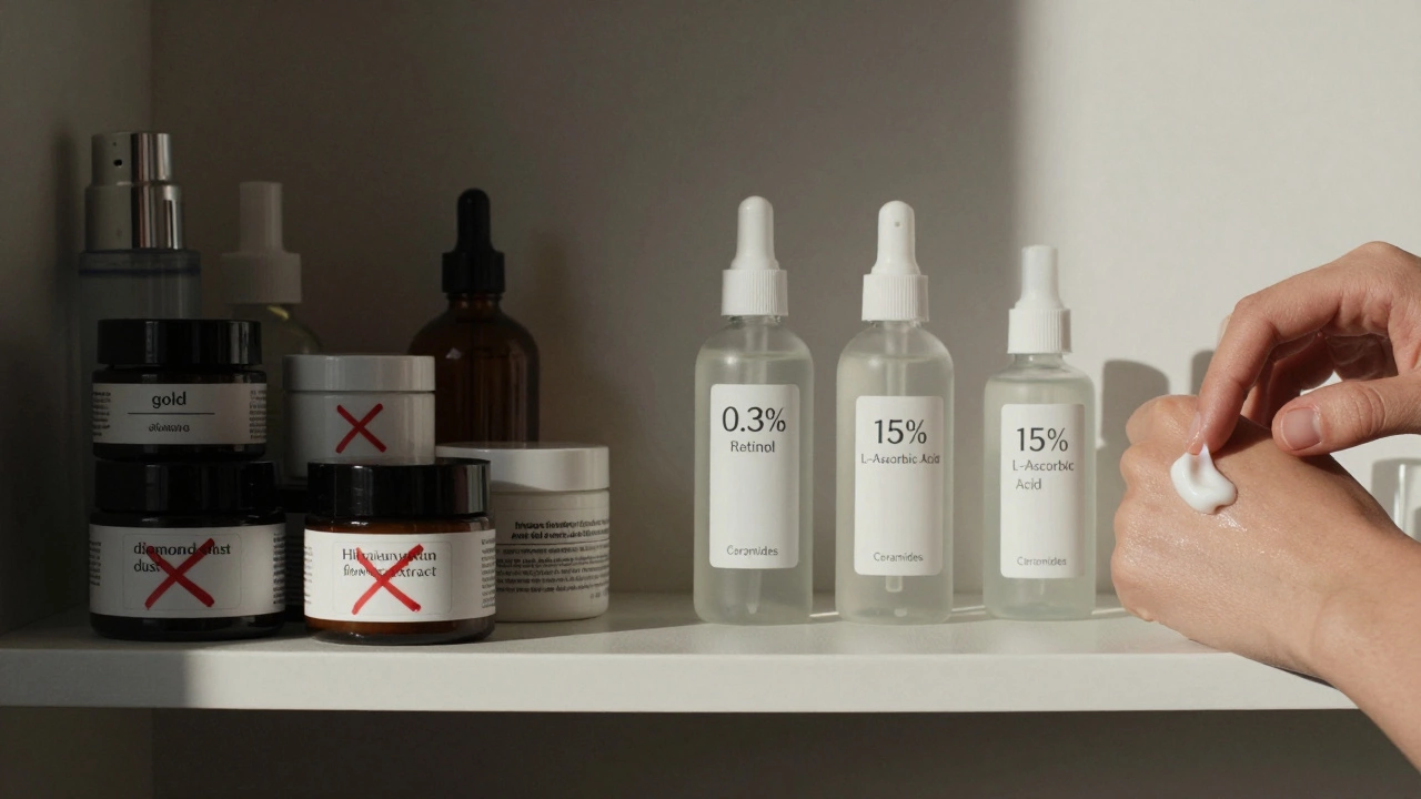 Сравнение дорогого бесполезного ухода и простого эффективного: три проверенных активных компонента против маркетинговых приманок.