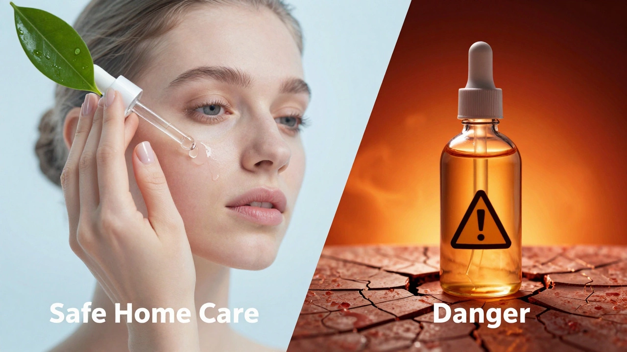 Концептуальное сравнение безопасного домашнего ухода и опасных процедур